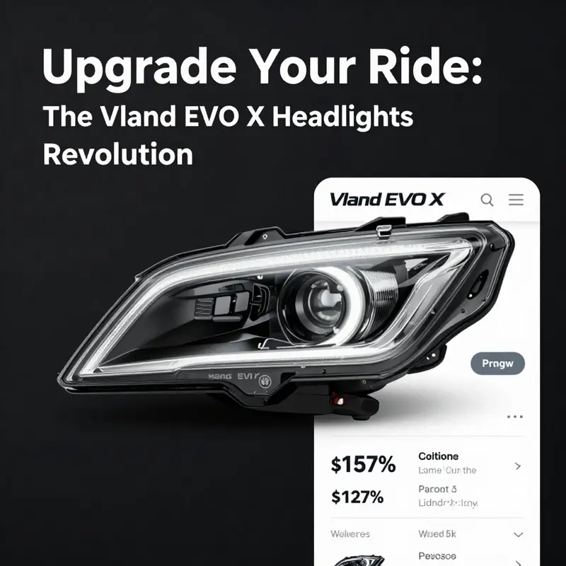 The Vland EVO X headlights designed for improved aesthetics and functionality.