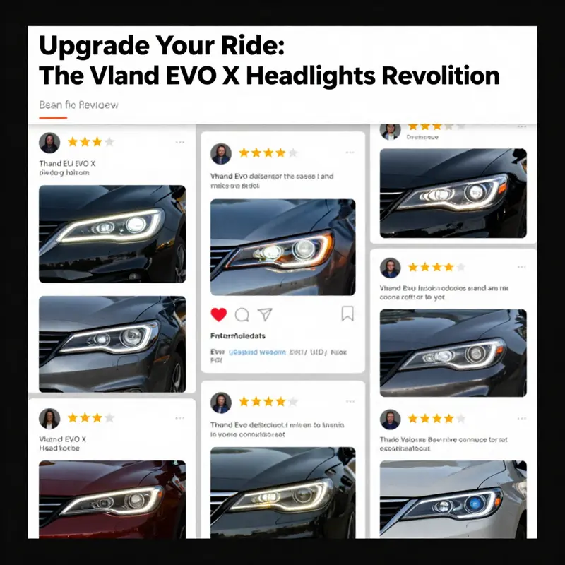 The Vland EVO X headlights designed for improved aesthetics and functionality.