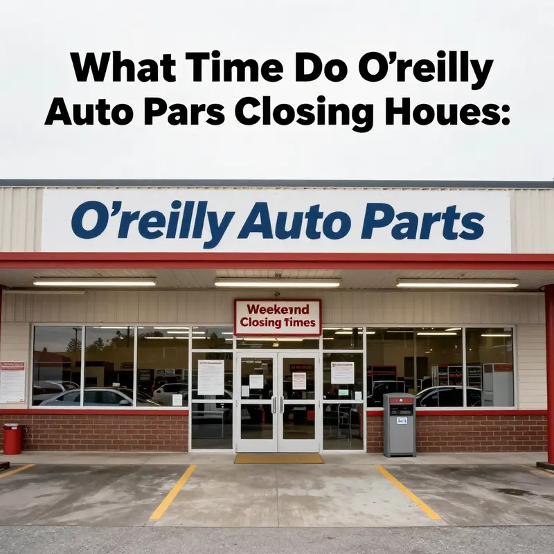 A map highlighting O’Reilly Auto Parts locations illustrating varying closing hours based on geography.