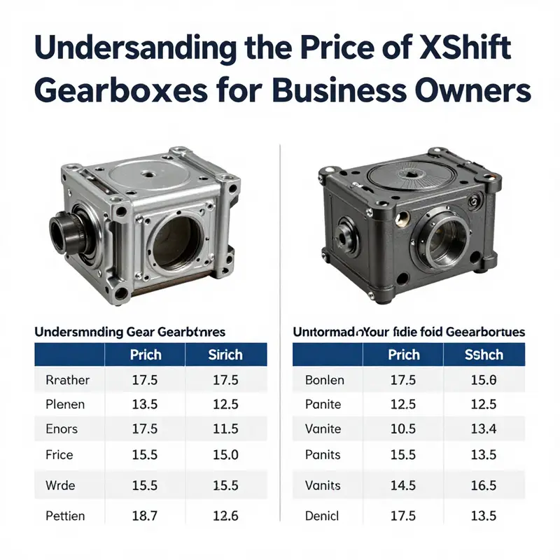 Comparative analysis chart showcasing the prices of XShift gearboxes alongside other automatic systems.
