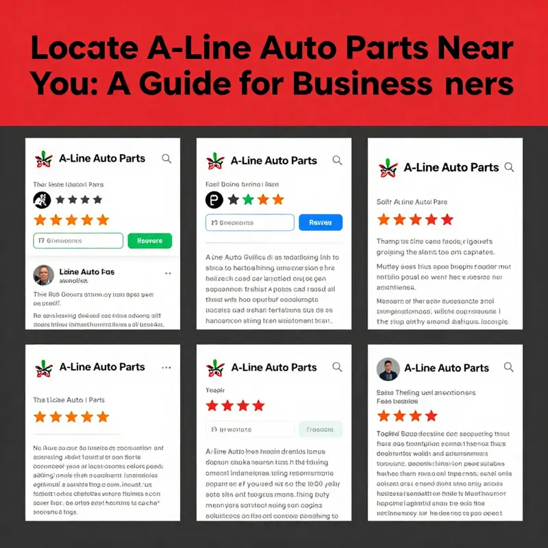 Utilizing digital maps to locate A-Line Auto Parts stores efficiently.