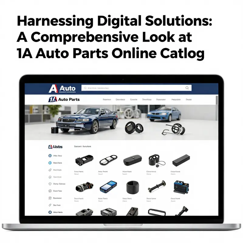 A snapshot of the user-friendly 1A Auto Parts online catalog interface showcasing various categories.