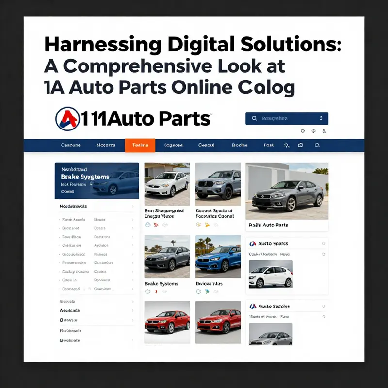A snapshot of the user-friendly 1A Auto Parts online catalog interface showcasing various categories.