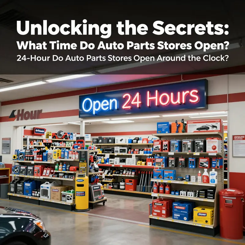 Auto parts store preparing to welcome customers as dawn breaks.