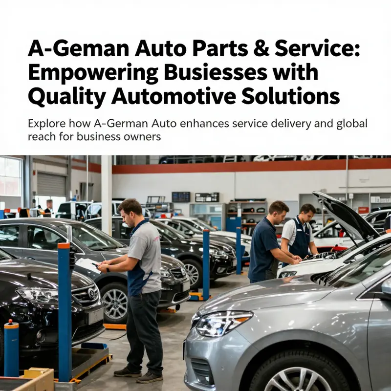 An active auto parts service showing employees engaging with customers, representing A-German Auto's commitment to quality and service.