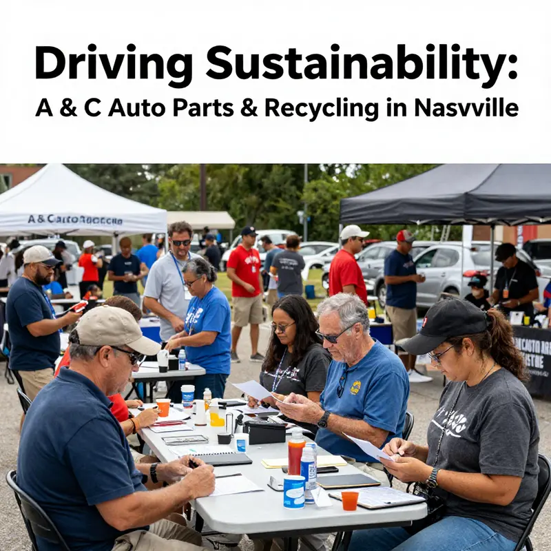 A view of A & C Auto Parts & Recycling showcasing their diverse range of services and offerings.