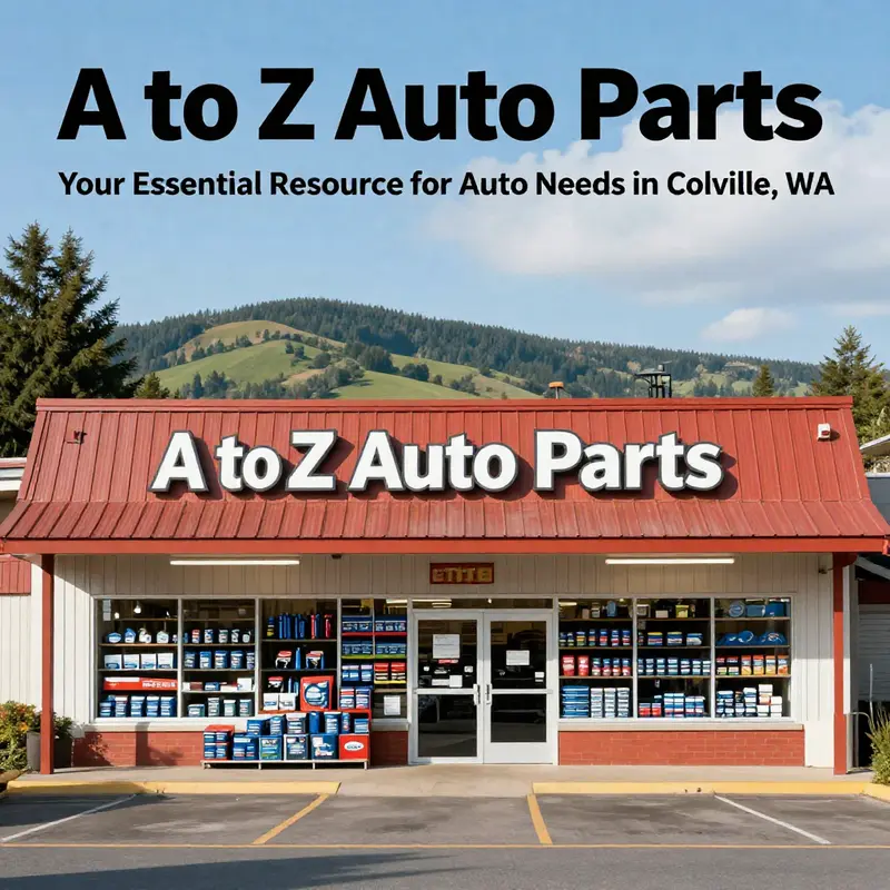 The storefront of A to Z Auto Parts in Colville, WA, emphasizing the business's role in providing essential automotive solutions.