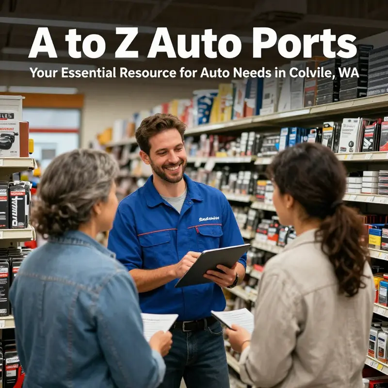 A comprehensive display of auto parts available at A to Z Auto Parts in Colville, WA.