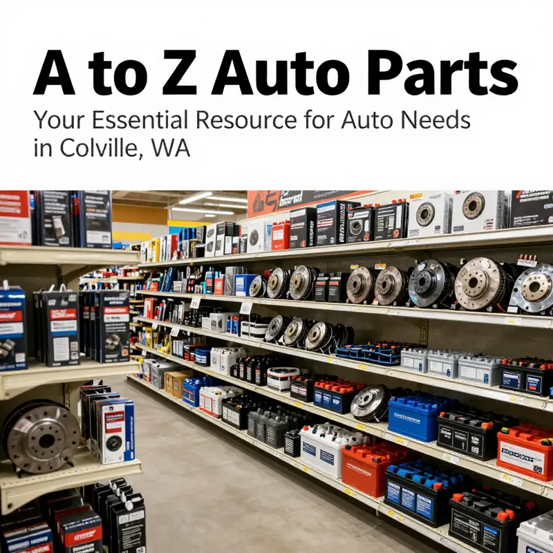 A comprehensive display of auto parts available at A to Z Auto Parts in Colville, WA.
