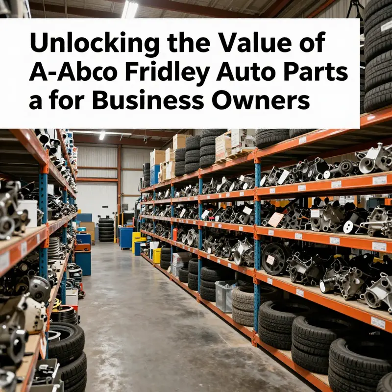 A comprehensive overview of A-Abco Fridley Auto Parts’ extensive inventory and service offerings.