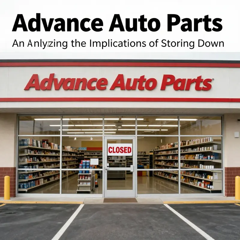 A closed Advance Auto Parts store highlights the growing trend of retail shutdowns.