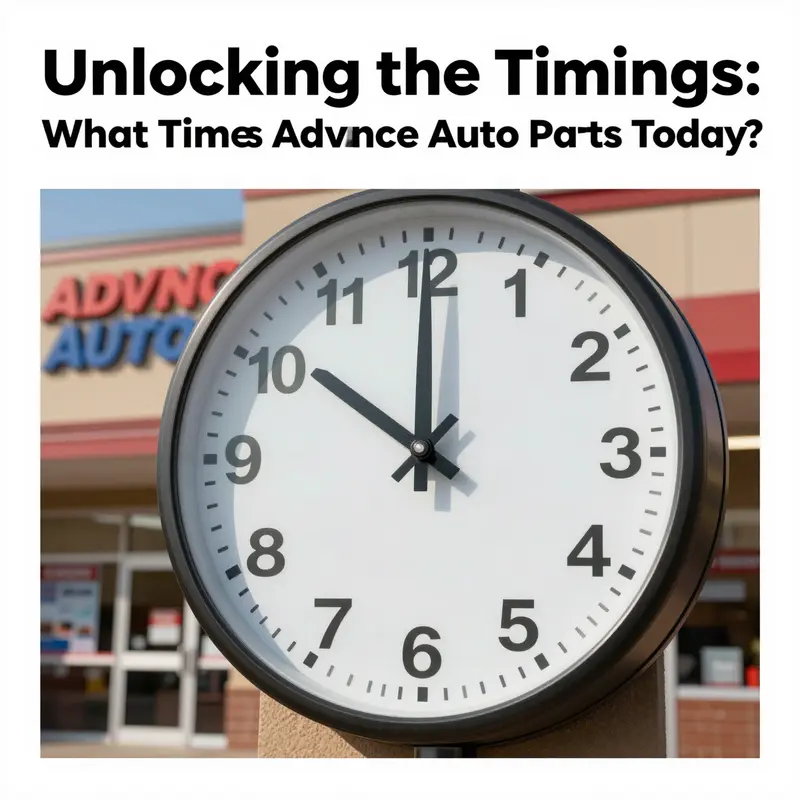 Understanding the general closing hours for Advance Auto Parts.