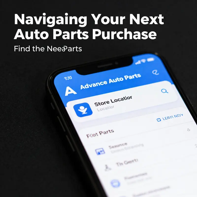 Using the official store locator to find nearby Advance Auto Parts stores.