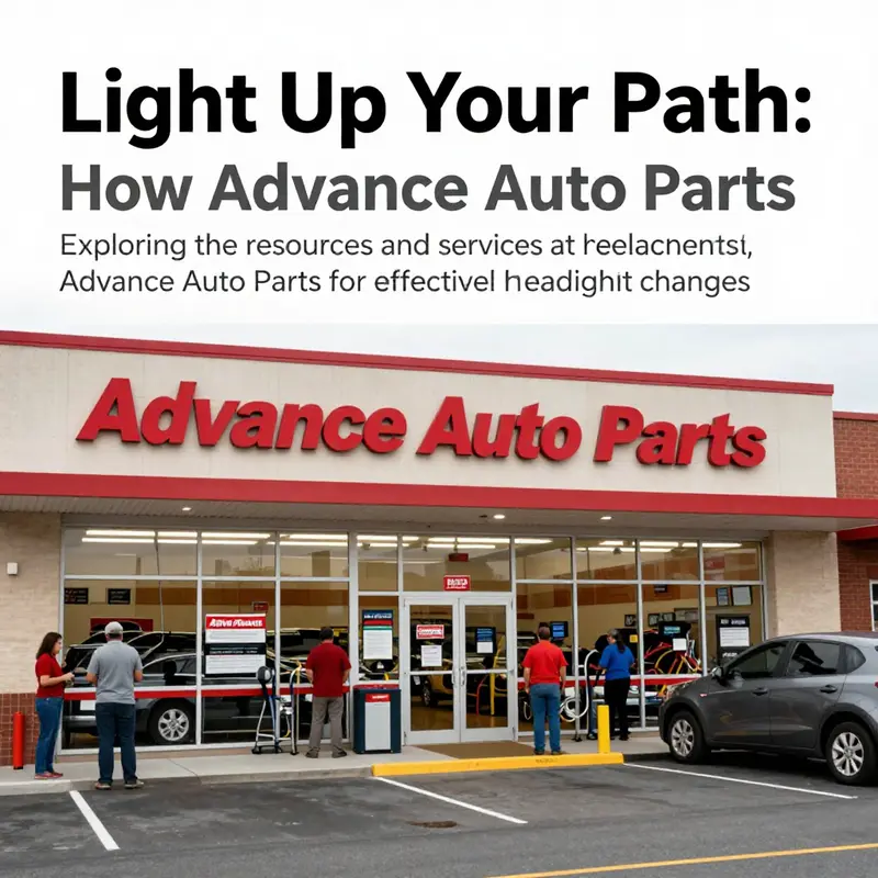 Exterior view of an Advance Auto Parts store with customers entering and exiting.