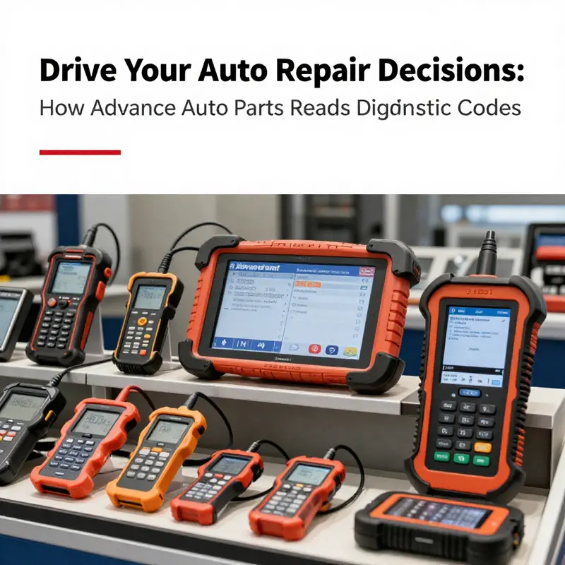 Technician providing diagnostic trouble code reading services at Advance Auto Parts.