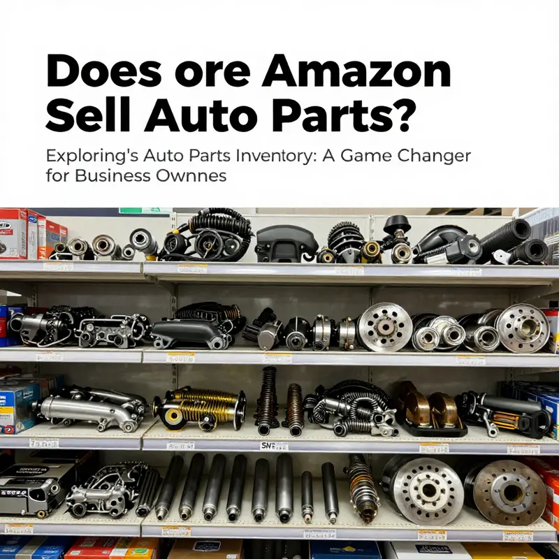 Overview of auto parts available on Amazon, highlighting diversity in product offerings.