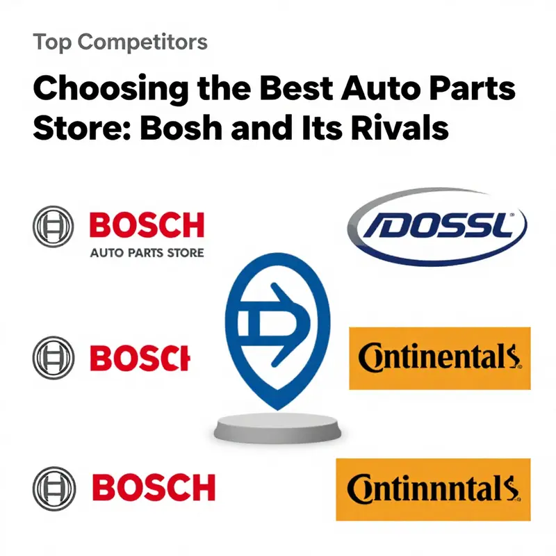 The Bosch auto parts showroom highlights the brand’s commitment to quality and performance.