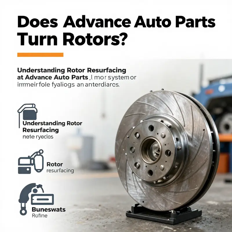 Technicians at Advance Auto Parts provide rotor resurfacing services in a dedicated service area.