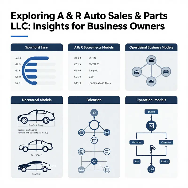 A vibrant collage depicting the essence of the auto sales and parts industry.