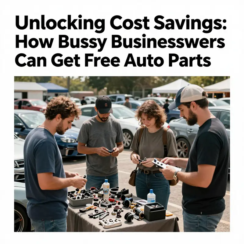 A glimpse into a local auto repair shop where business owners can inquire about free or donated parts.