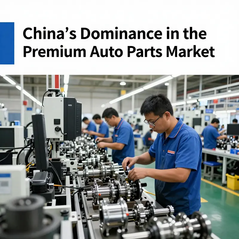 A view inside a modern auto parts manufacturing facility in China.