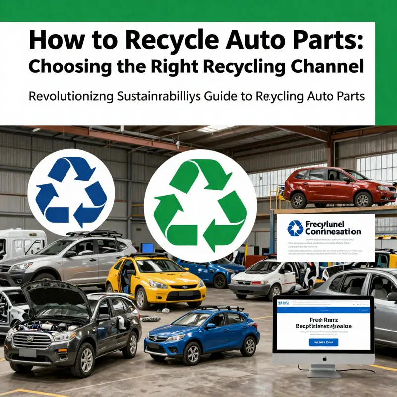 Visualizing the essential principles guiding responsible auto part recycling.