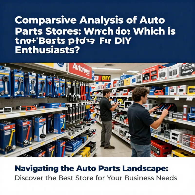 A visual representation of auto parts retailers catering to DIY enthusiasts.