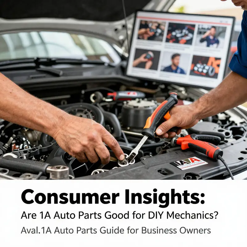A DIY mechanic utilizing 1A Auto Parts, illustrating hands-on engagement with the brand’s resources.