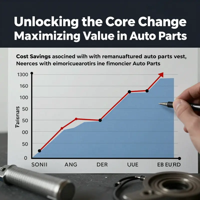 Visual representation of the core charge system in auto parts transactions.