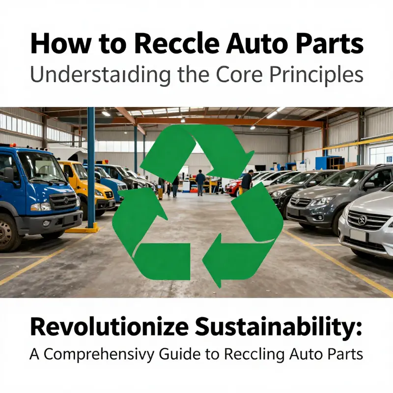 Visualizing the essential principles guiding responsible auto part recycling.