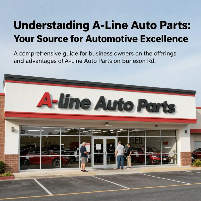A-Line Auto Parts storefront bustling with customers, indicating its popularity and accessibility.