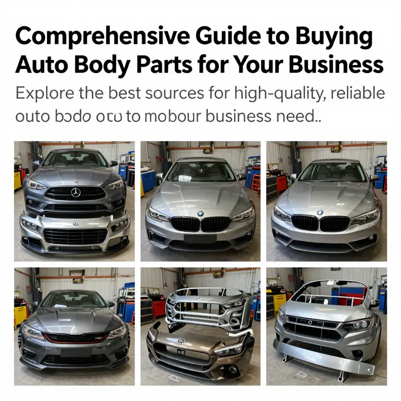 An organized assortment of various auto body parts in a workshop, showcasing their importance in vehicle maintenance.