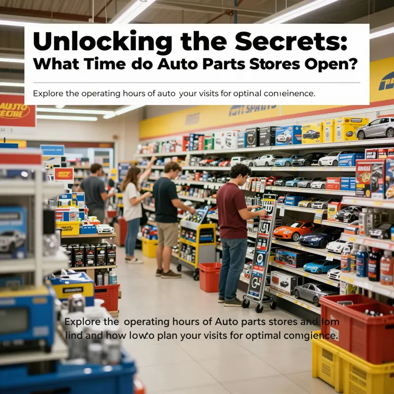 A lively auto parts store interior filled with colorful parts and tools, illustrating a welcoming environment.