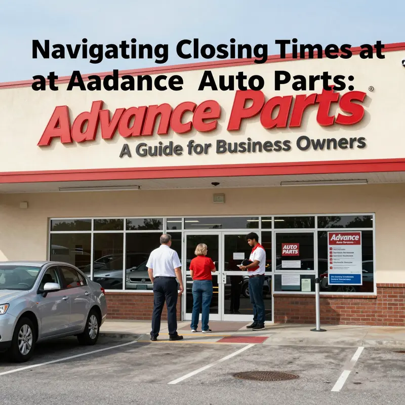 Exploring diverse Advance Auto Parts locations and their unique closing hours.