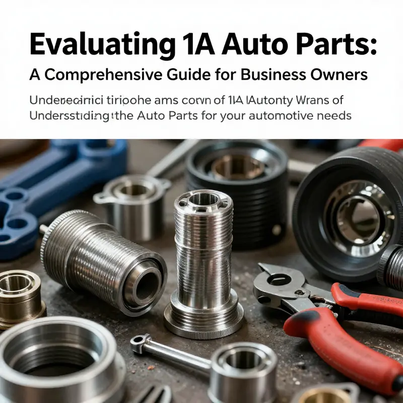 A cover image depicting various automotive parts and tools, symbolizing the evaluation of 1A Auto Parts.