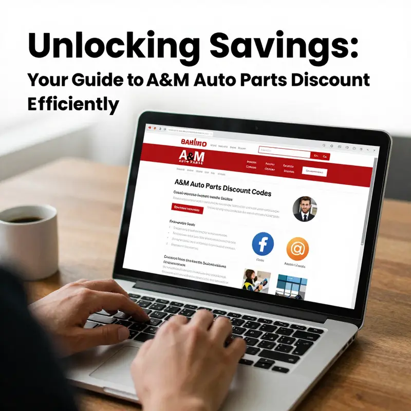 Promotional signs in an A&M Auto Parts store illustrating current discounts available.