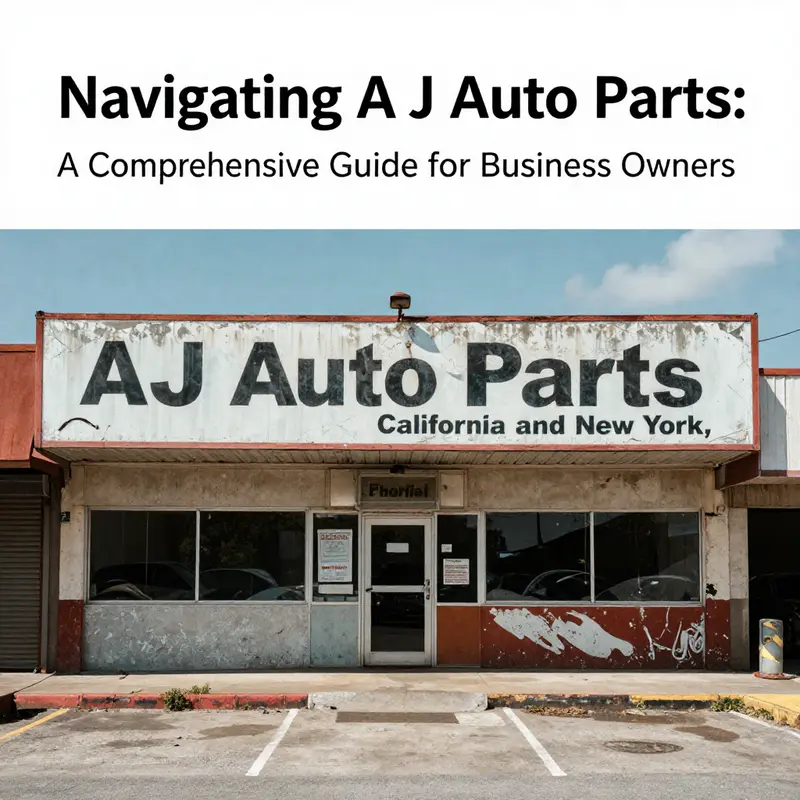 A vibrant California auto parts store reflecting the active business environment of A J Auto Parts.