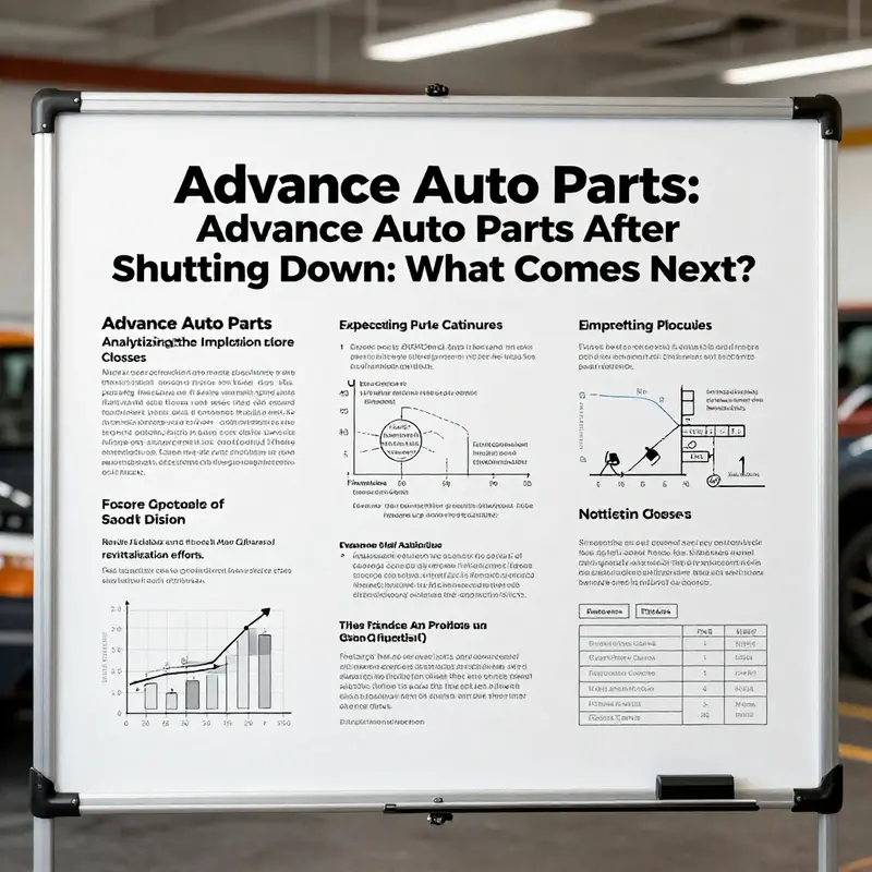 A closed Advance Auto Parts store highlights the growing trend of retail shutdowns.