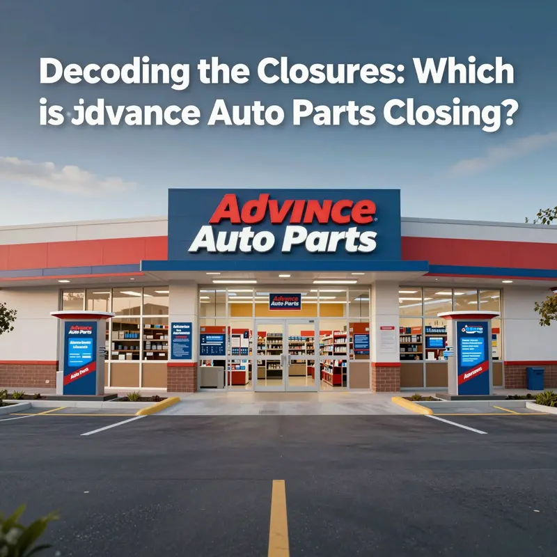Map illustrating the locations of Advance Auto Parts stores facing closures.