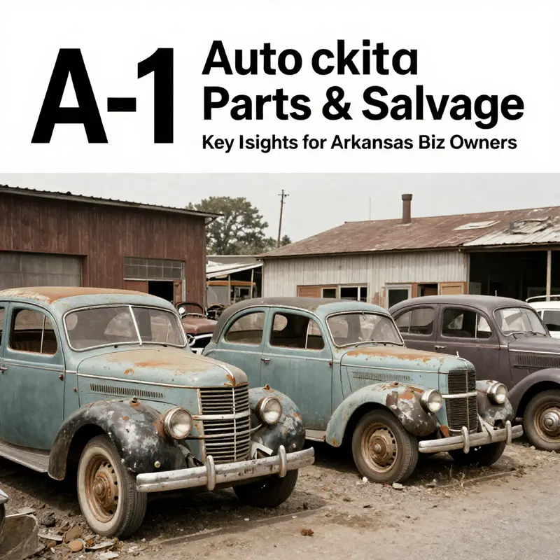 The exterior view of A-1 Auto Parts & Salvage showcasing their vast outdoor lot and signage.
