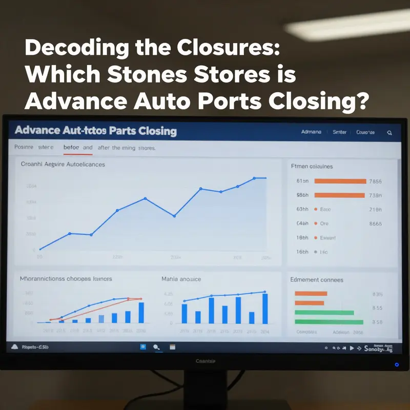 Map illustrating the locations of Advance Auto Parts stores facing closures.