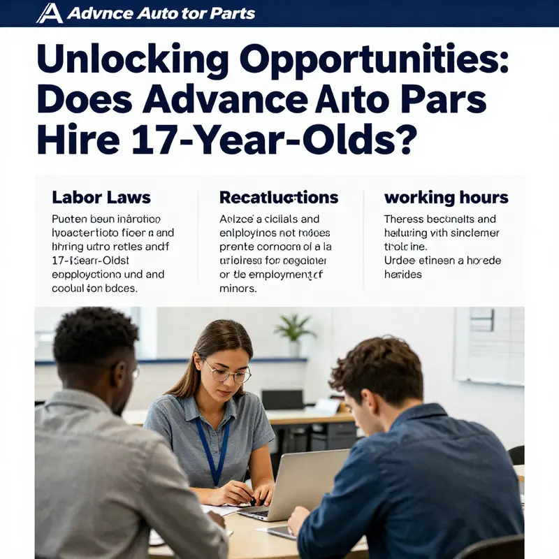 A young employee at Advance Auto Parts showcasing opportunities available for 17-year-olds.