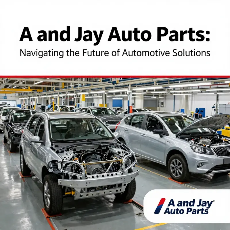 A modern assembly line where A and Jay Auto Parts’ modular components integrate seamlessly into the vehicle production process.