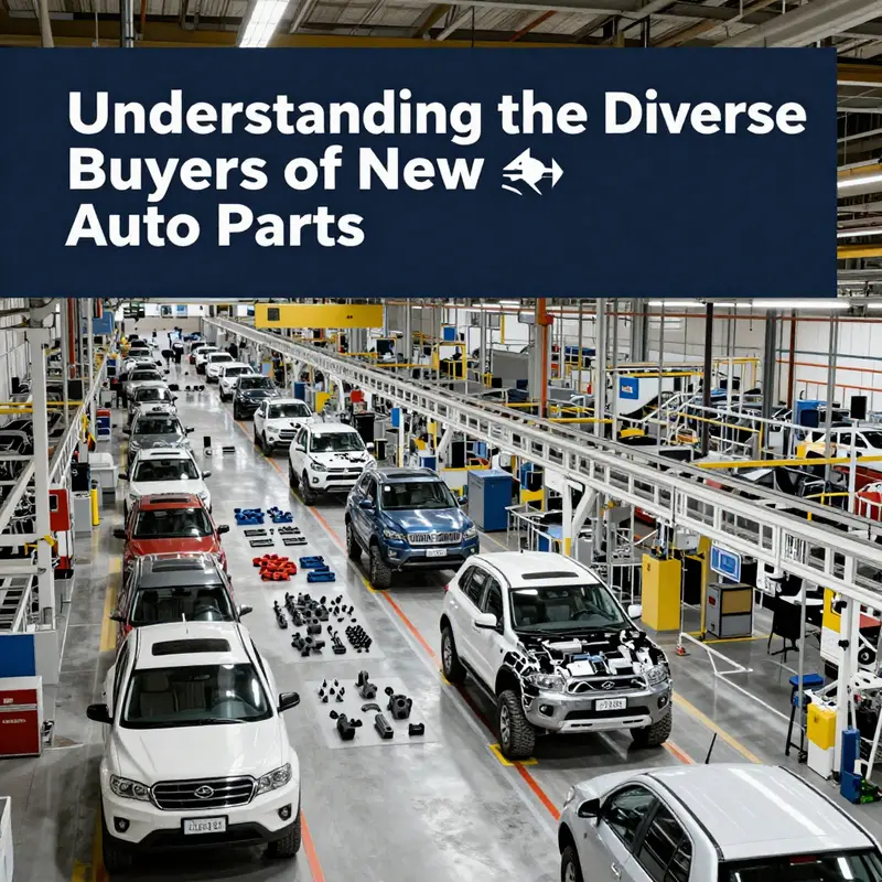 An automotive manufacturing plant illustrating the critical role of OEMs as primary buyers of new auto parts.