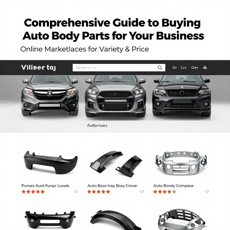 Explore a range of options available on online marketplaces for auto body parts.