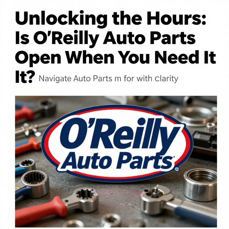 A visually engaging cover image depicting O'Reilly Auto Parts with automotive tools and logo.