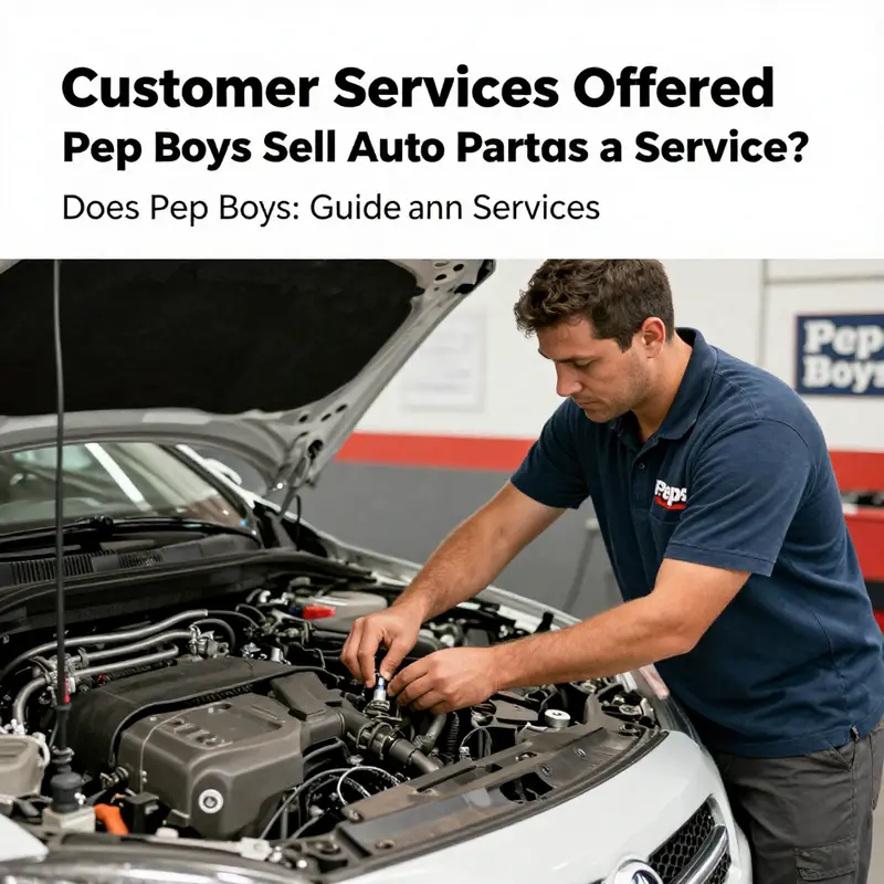 A variety of auto parts available at Pep Boys, demonstrating their extensive product range.