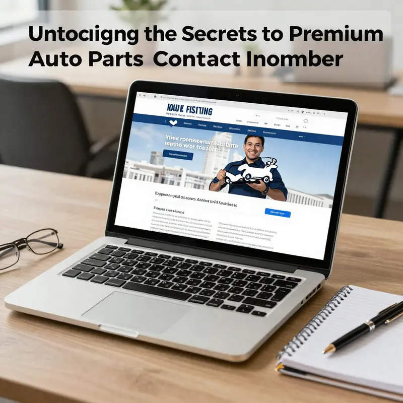 Conducting research online to find premium auto parts suppliers.