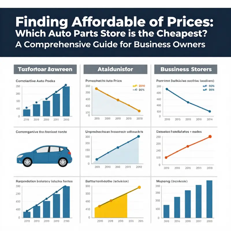 A comparison of popular online auto parts platforms showcasing price tags and variety.