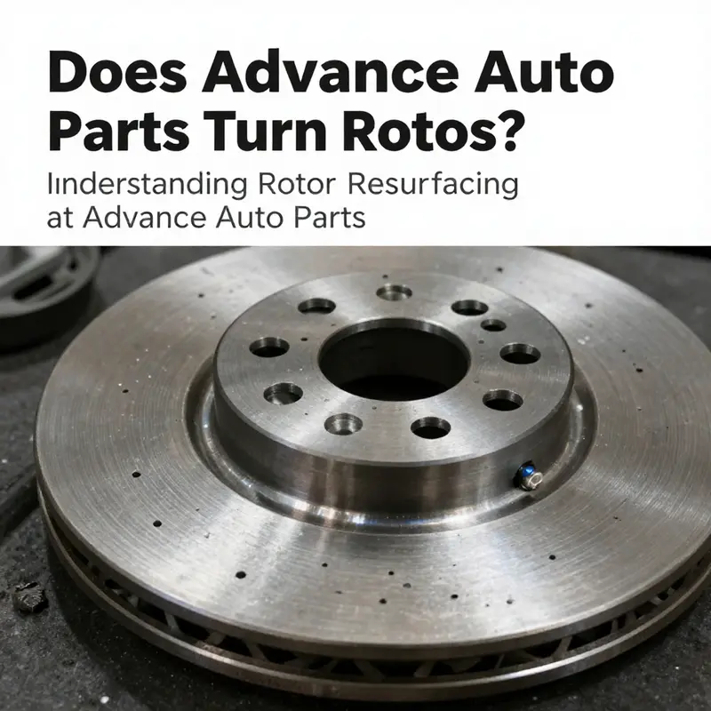 Technicians at Advance Auto Parts provide rotor resurfacing services in a dedicated service area.